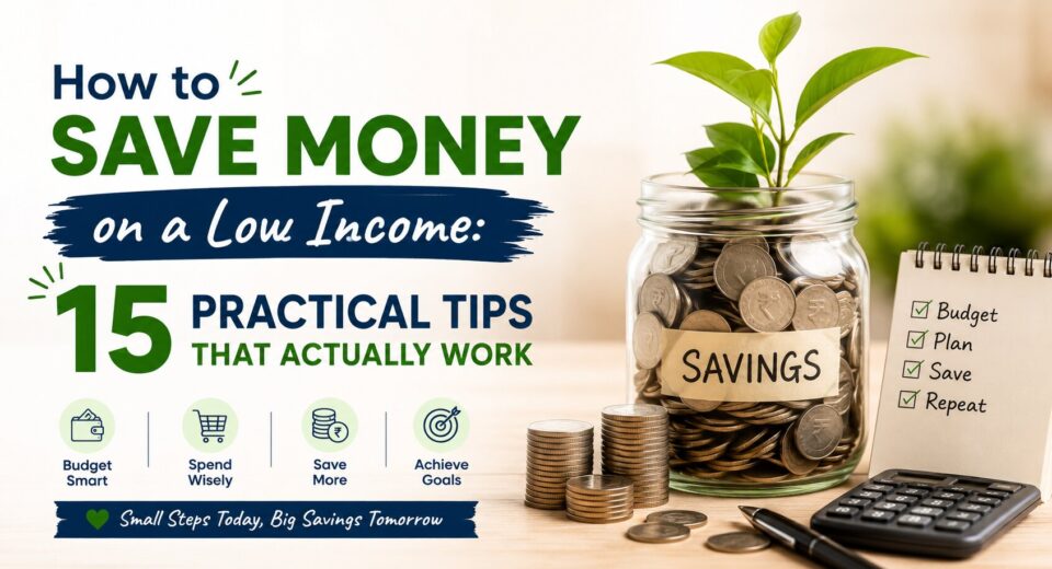 how to save money on low income